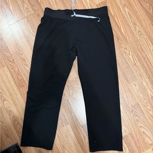 Figs Straight Legged Black Scrub Pants